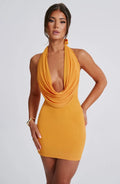 Mini šaty Fallon - mandarinková