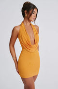 Mini šaty Fallon - mandarinková