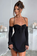 Fiona Mini Šaty - Černá