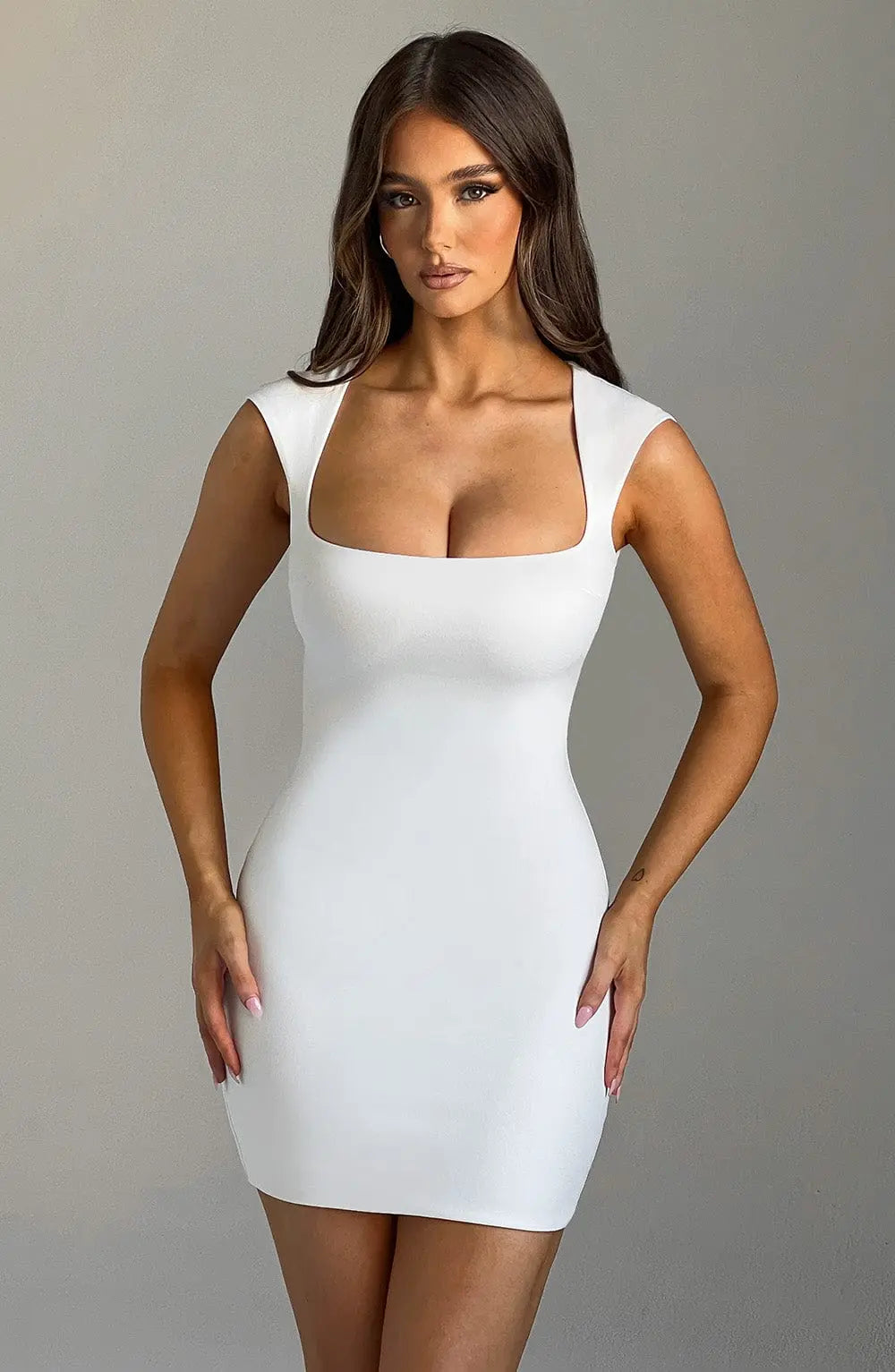 Frida Mini Šaty - Slonová kost