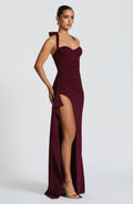 Maxi šaty Genette - Třešňový lak