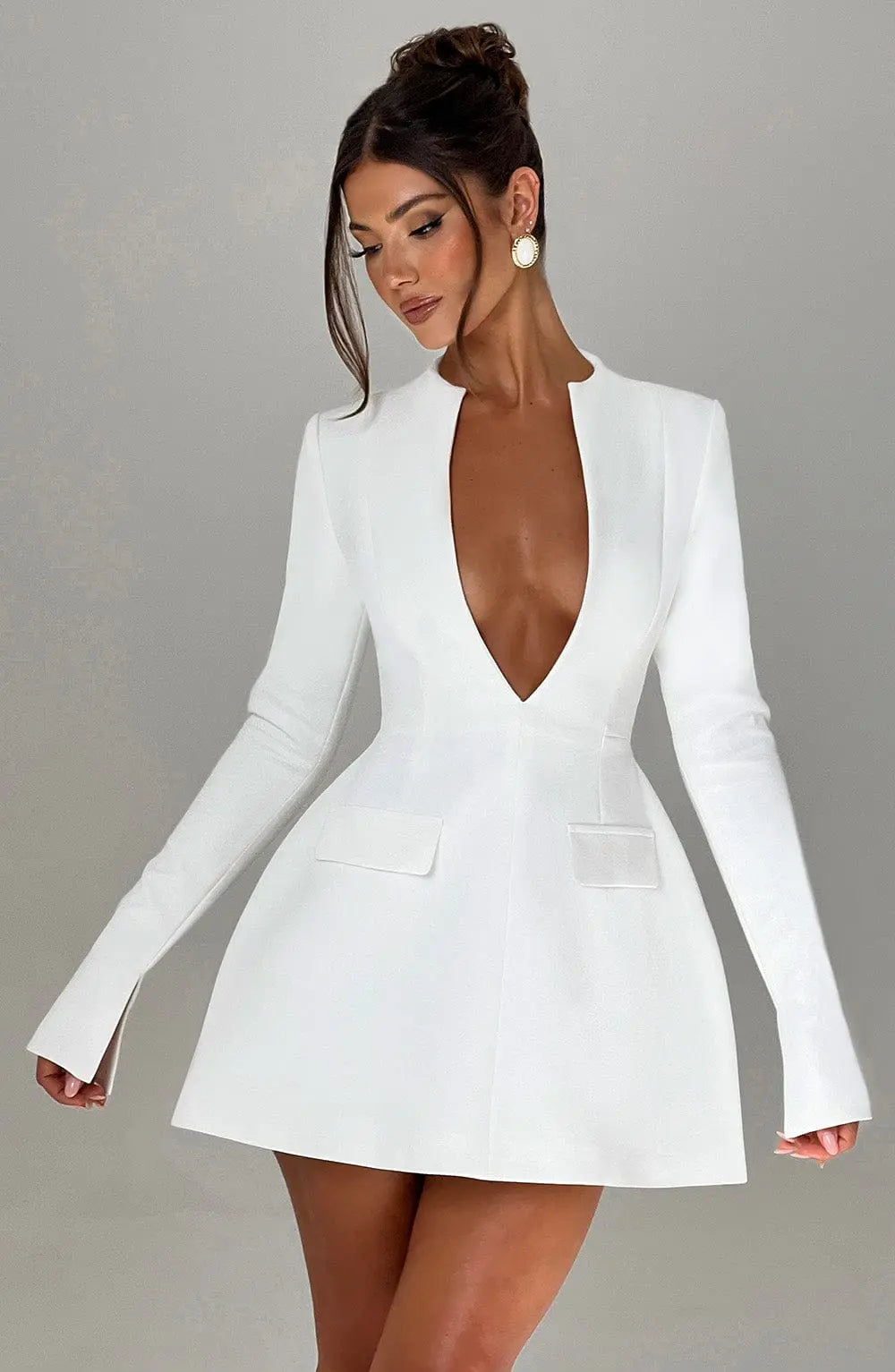 Greta Mini Šaty - Slonová kost