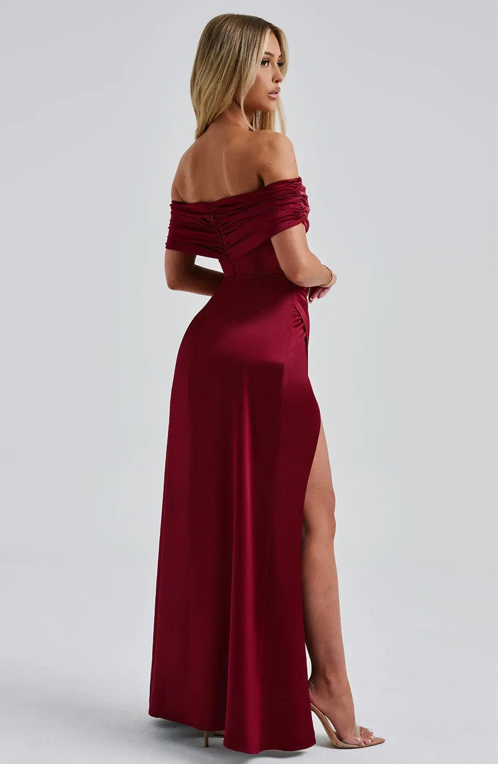 Gwendolyn Maxi Šaty - Bordó