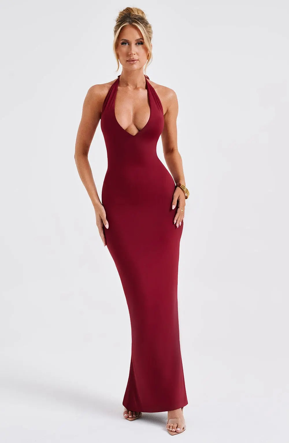 Harmonia Maxi Šaty - Vínové