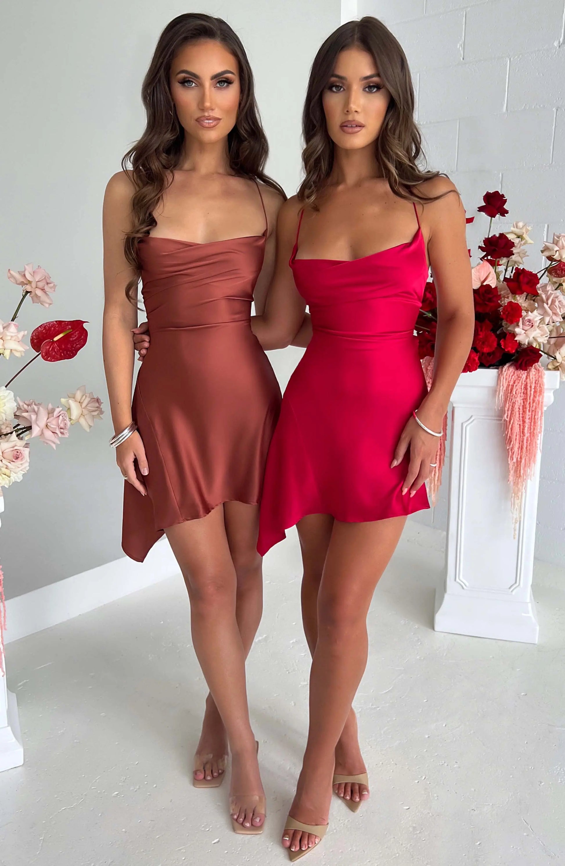 Ilia Mini Šaty - Červené