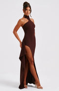 Šaty Isadora Maxi - Čokoláda