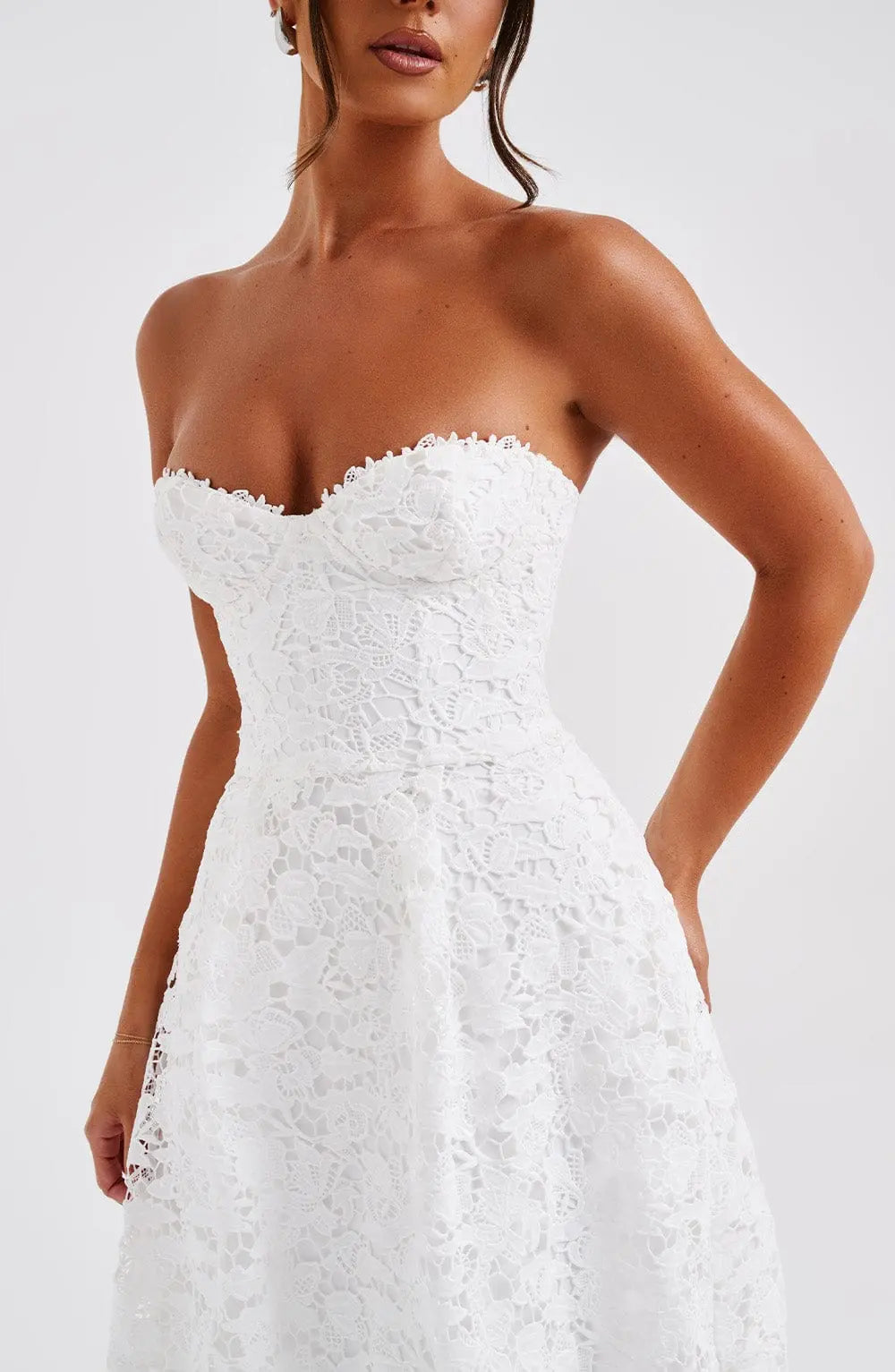 Šaty Ishani Midi - Slonová kost