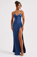 Šaty Maxi Isobel - Tmavě modrá