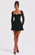Jacinta Mini Šaty - Černá
