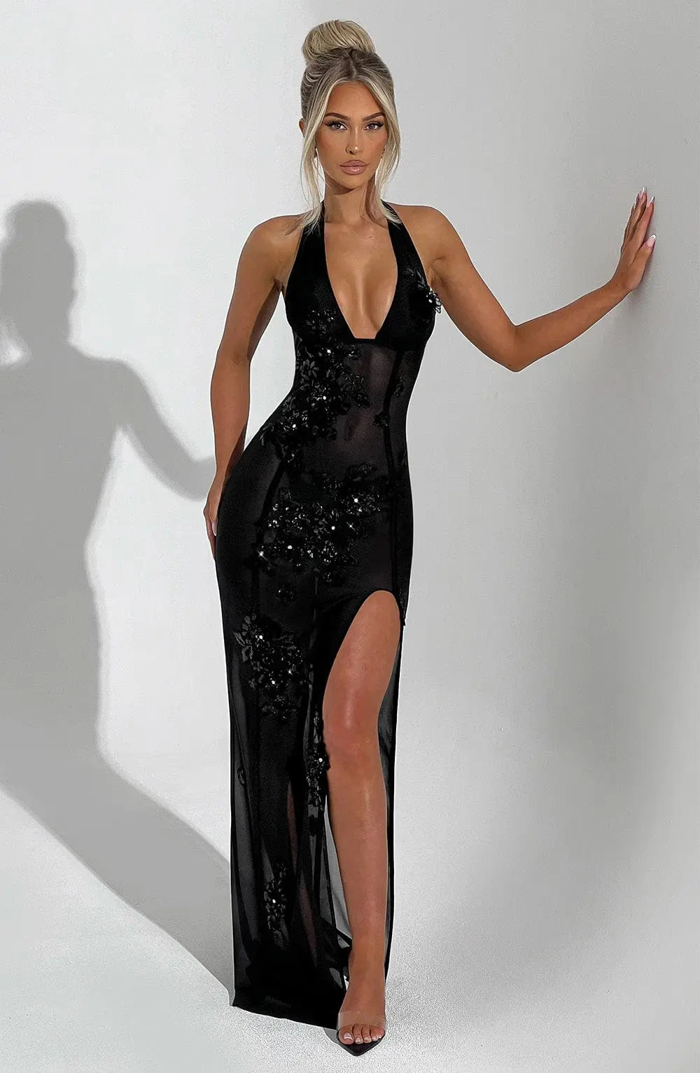 Šaty Jacqueline Maxi - Černá