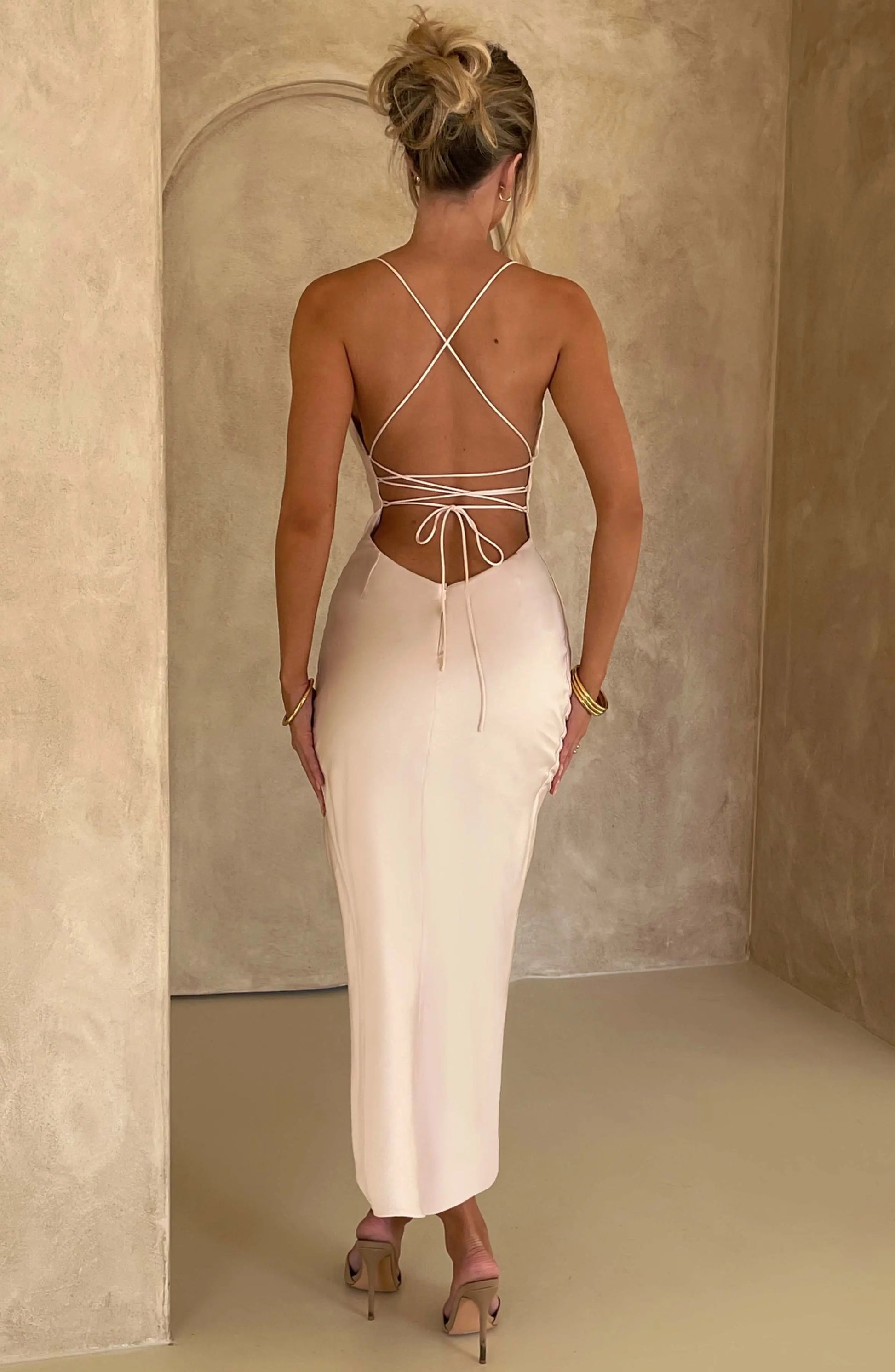 Šaty Jaida Midi - Slonová kost