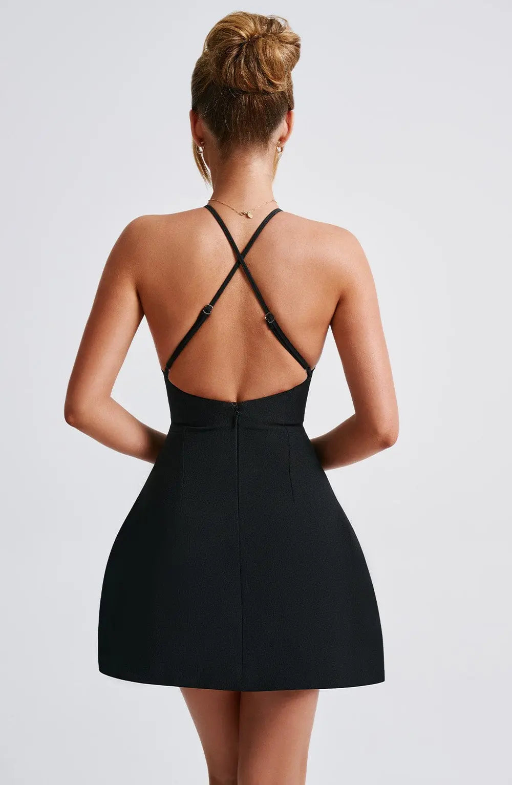 Jayne Mini Šaty - Černá