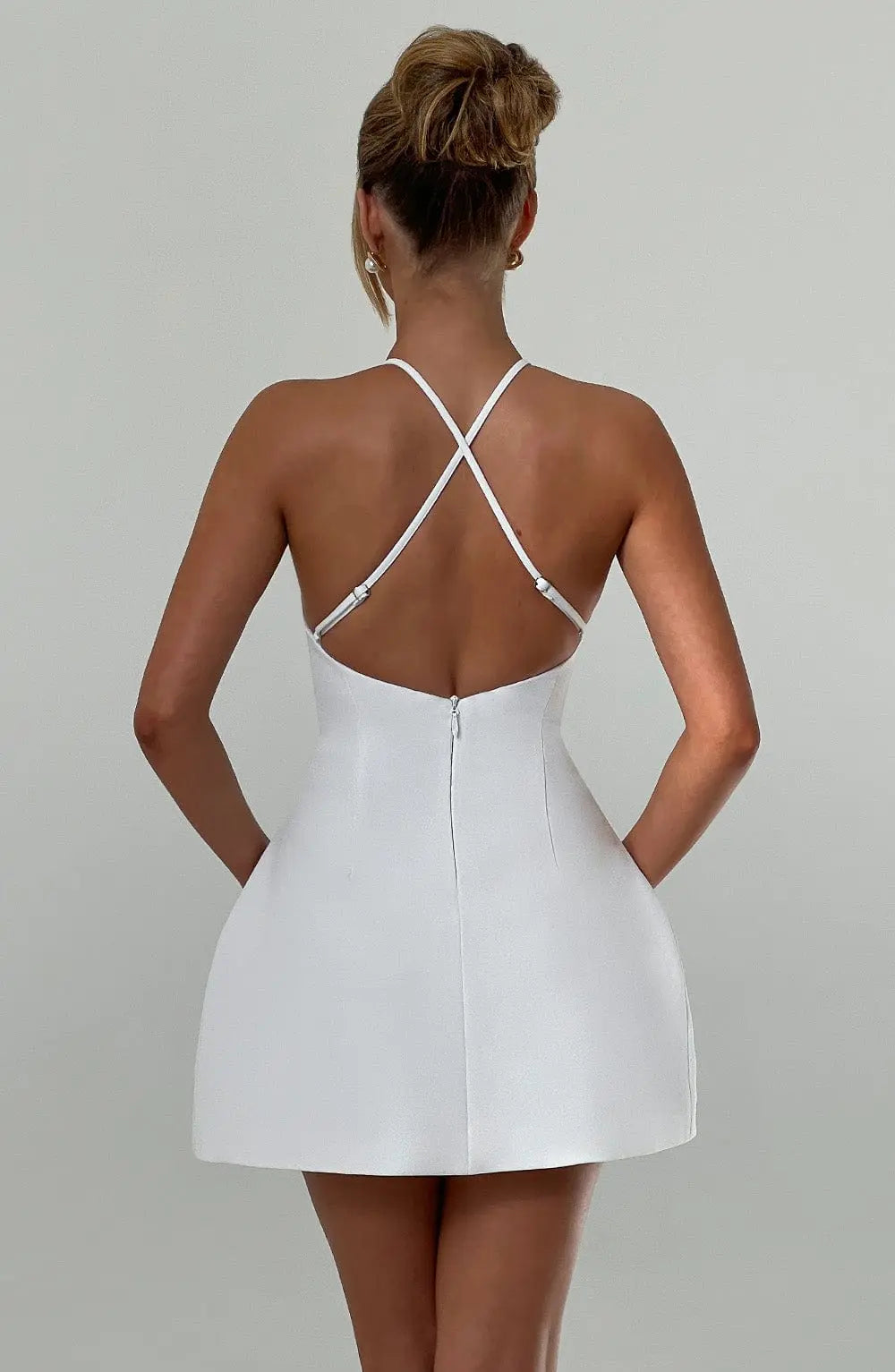 Jayne Mini Šaty - Slonová kost