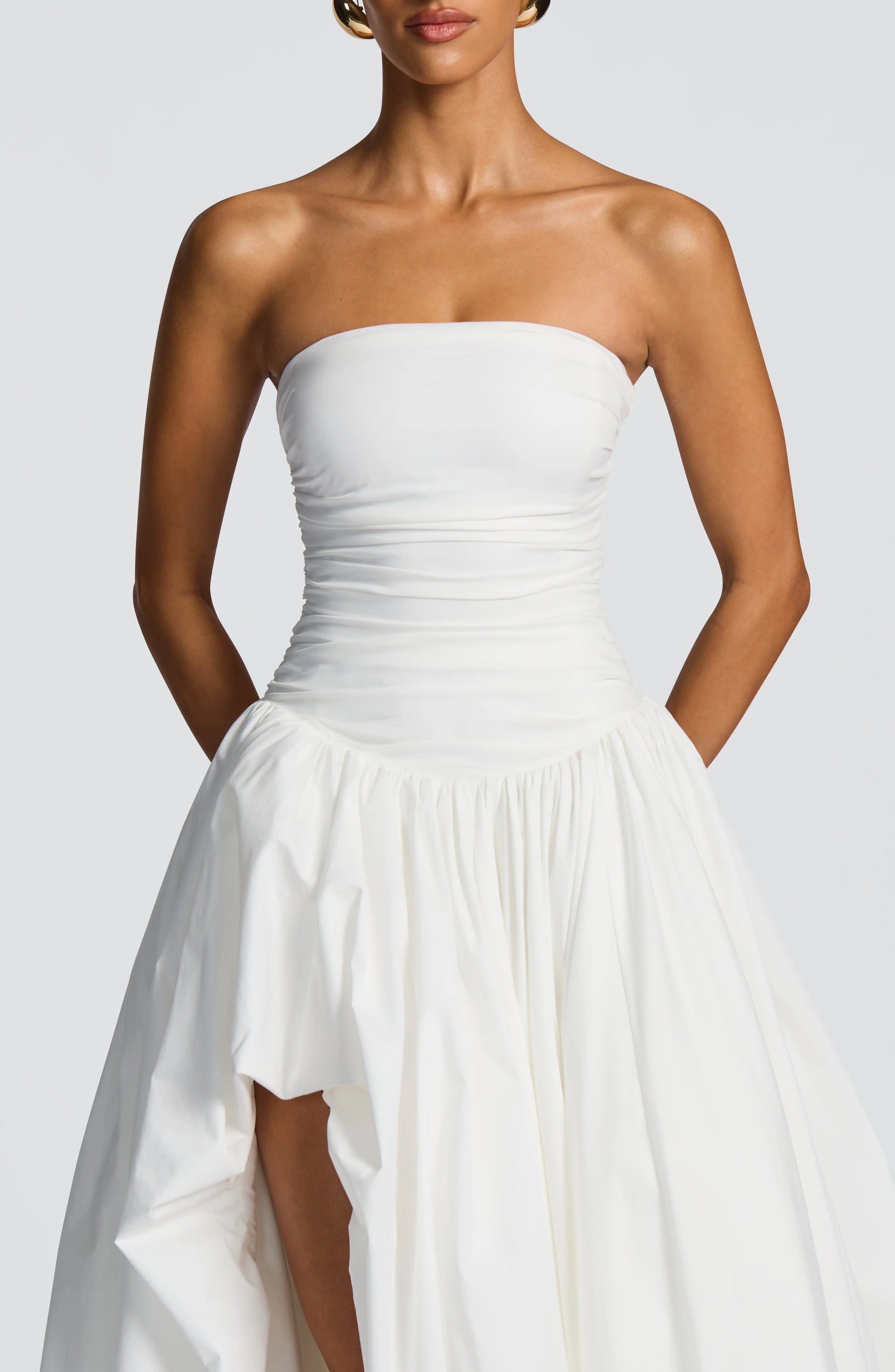 Jillian Maxi Šaty - Slonová kost