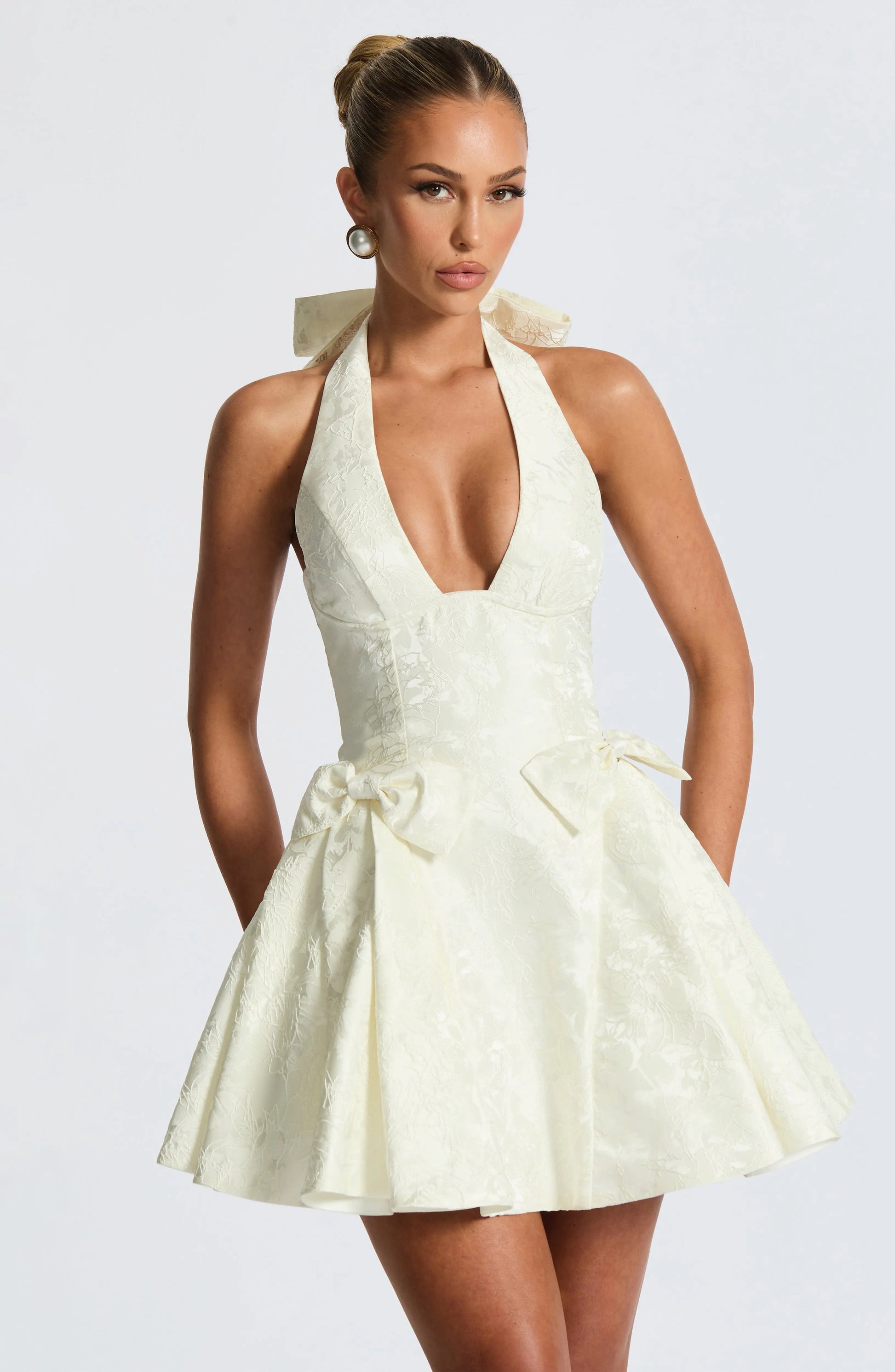 Jocelyn Mini Šaty - Slonová kost