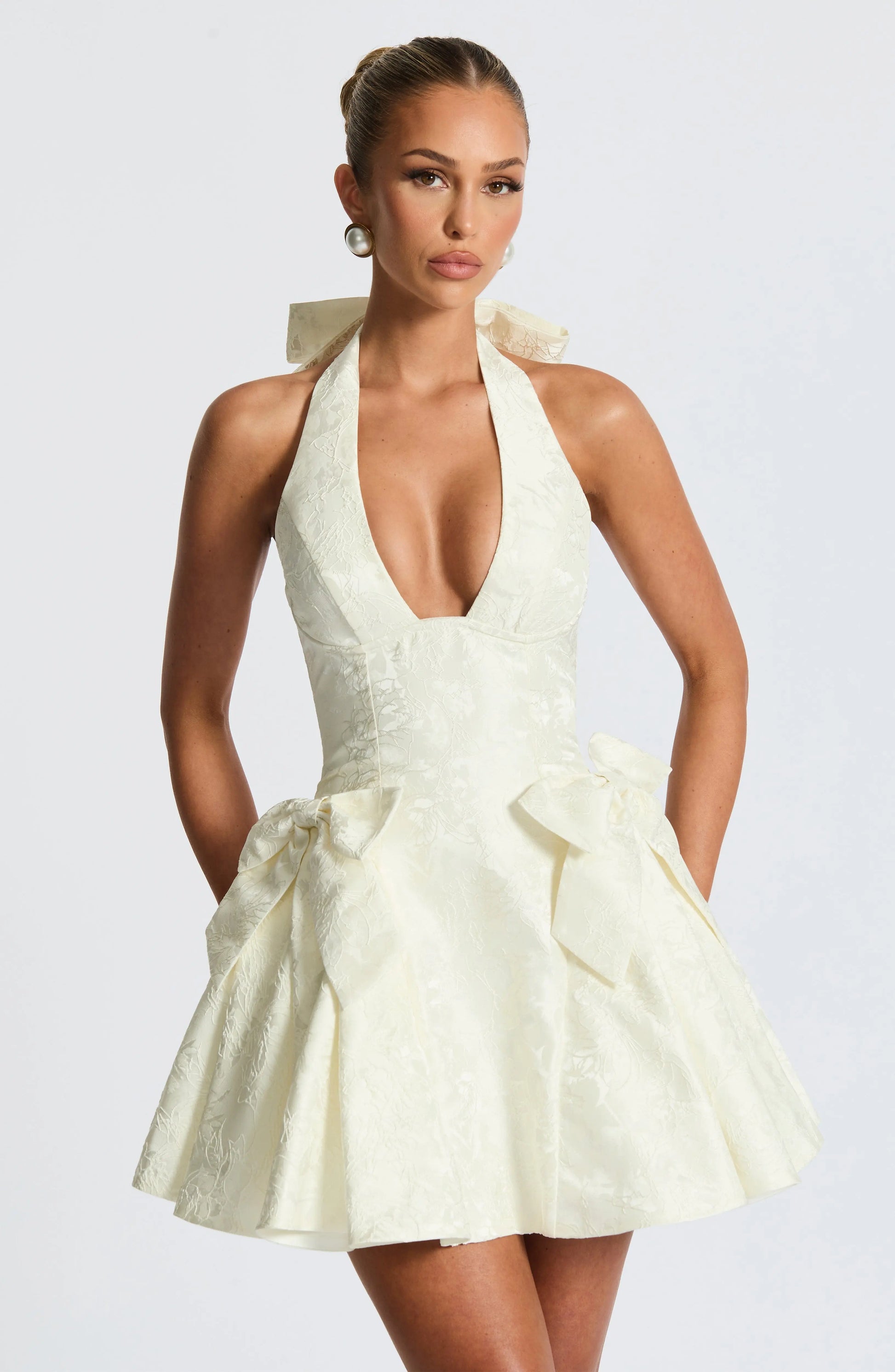 Jocelyn Mini Šaty - Slonová kost