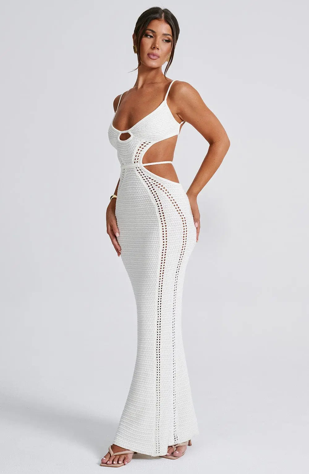 Maxi šaty Josefina - Bílá