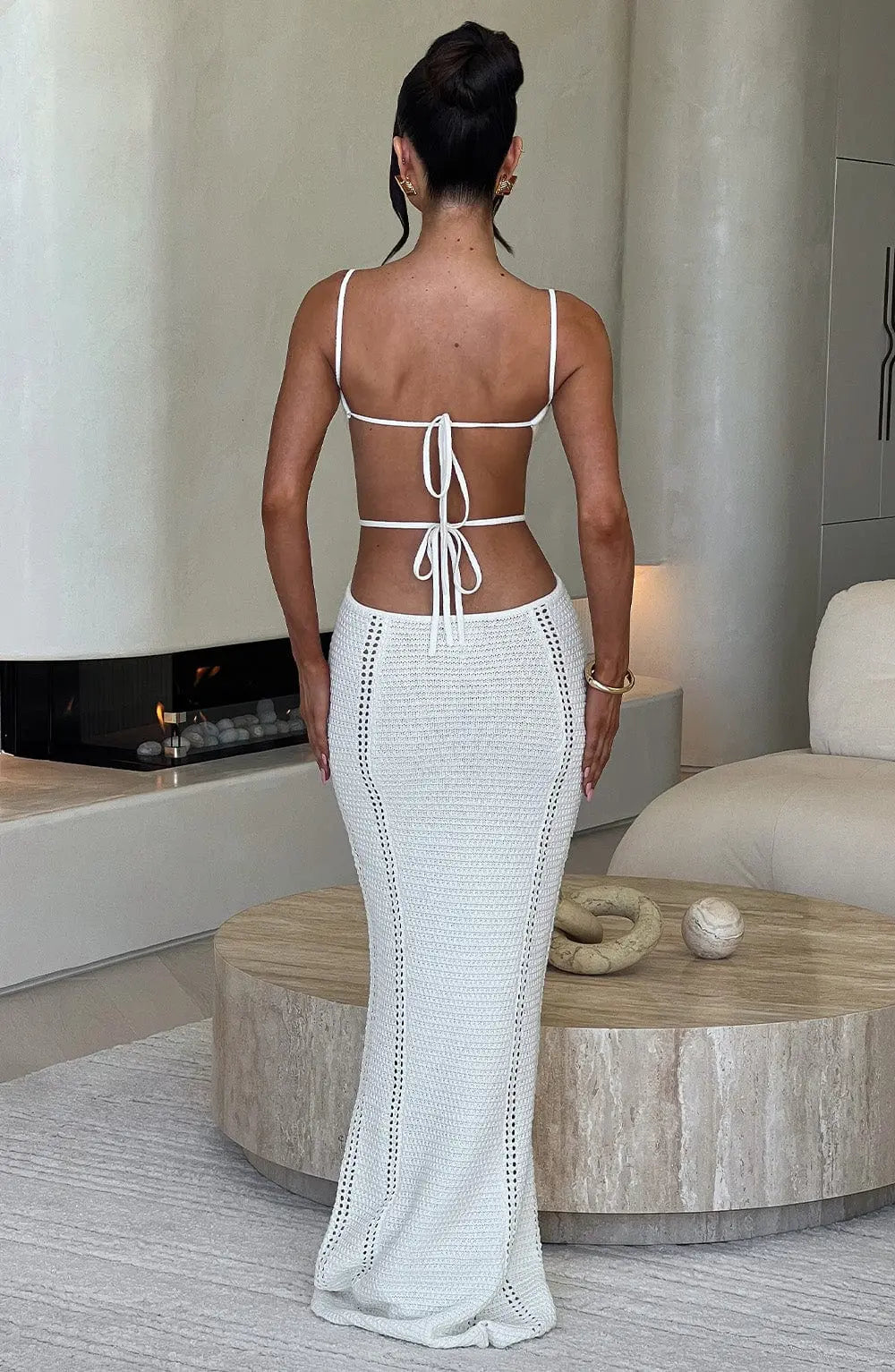 Maxi šaty Josefina - Bílá