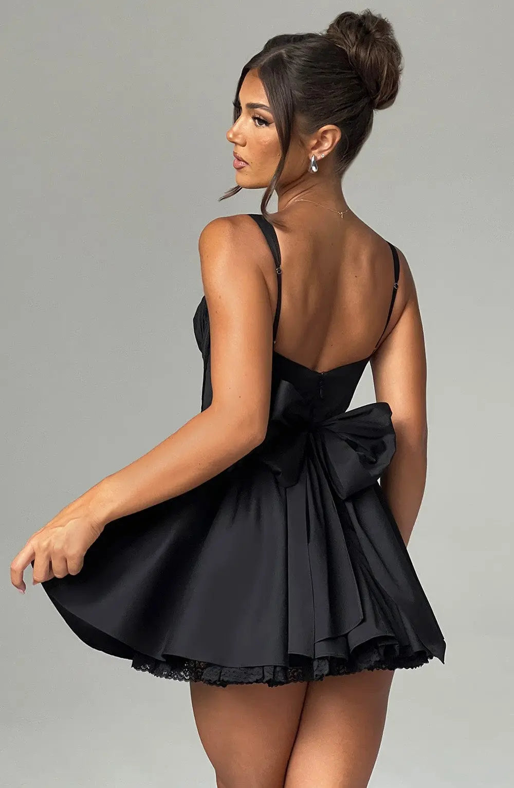 Josie Mini Šaty - Černá