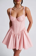 Josie Mini Šaty - Růžová