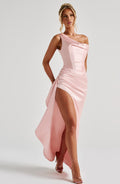 Juliene Maxi Šaty - Růžová