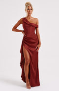 Juliene Maxi Šaty - Rezavá