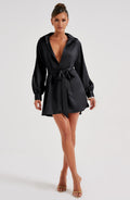 Kara Mini Šaty - Černá