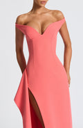 Khalesia Maxi Šaty - Korálově růžová