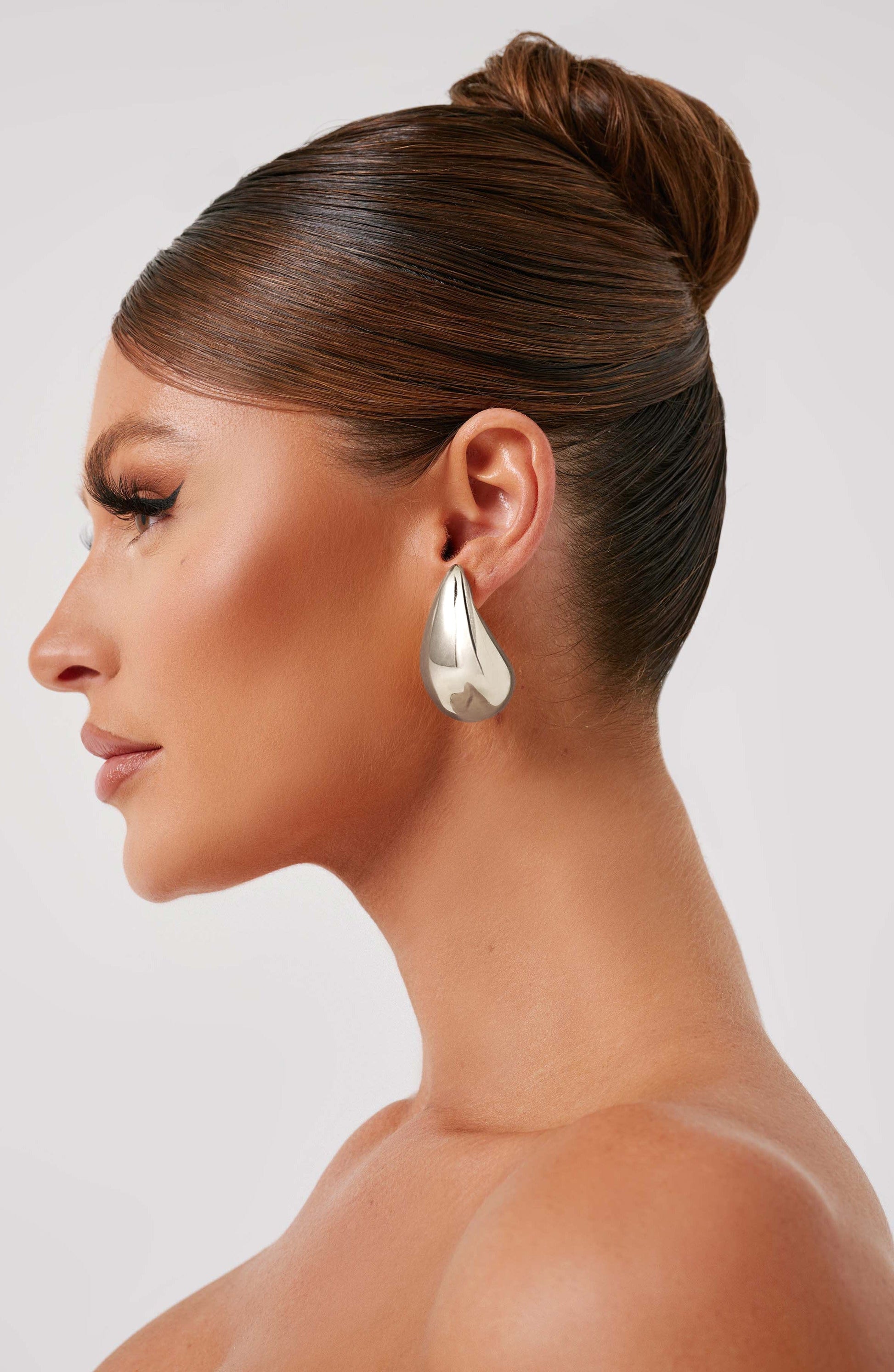 Náušnice Fayth Large - Stříbrné