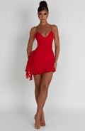 Larosa Mini Šaty - Červená