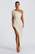 Laverna Midi Šaty - Slonová kost