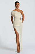 Laverna Midi Šaty - Slonová kost