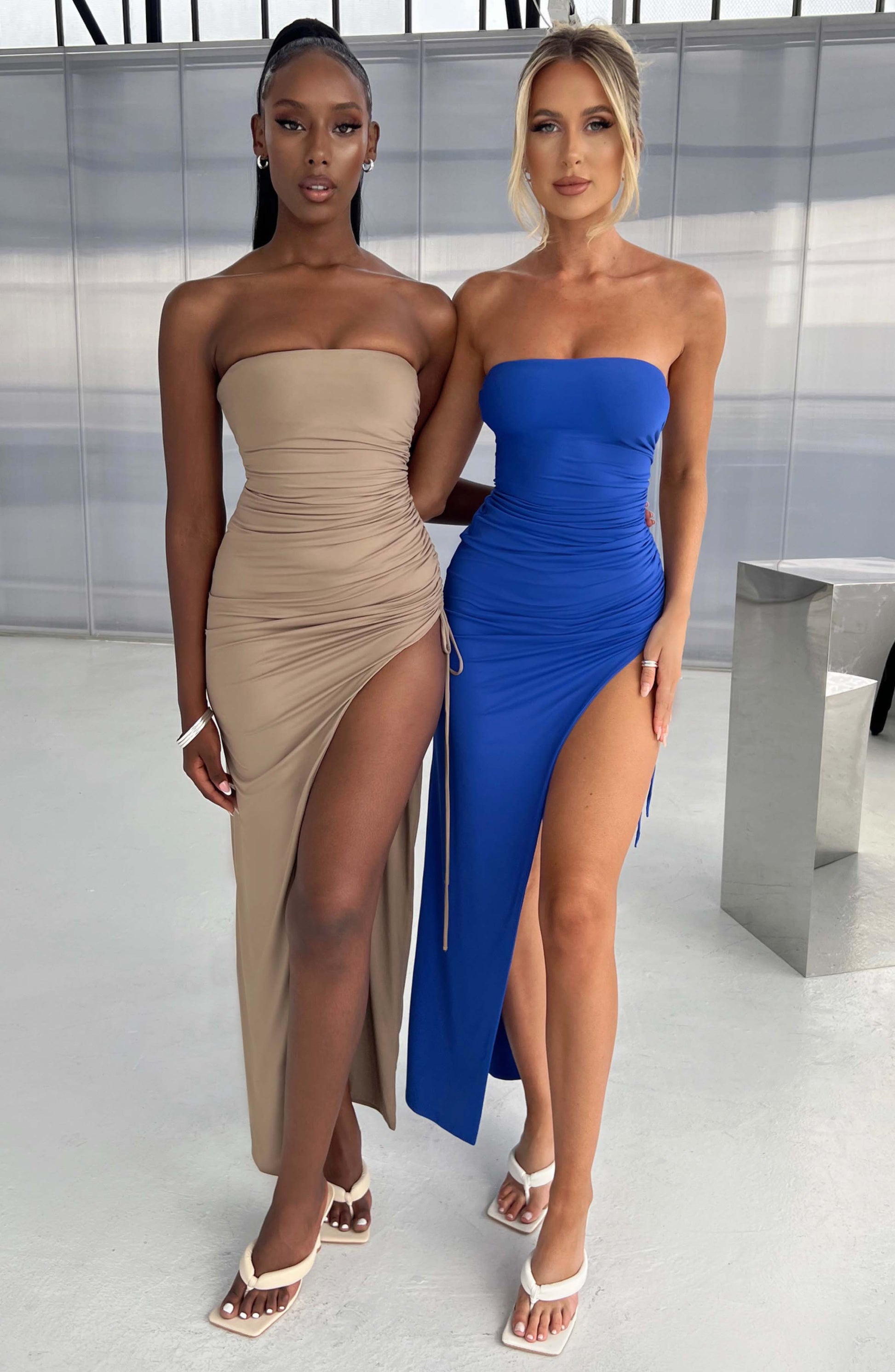 Lavina Maxi Šaty - Mocha