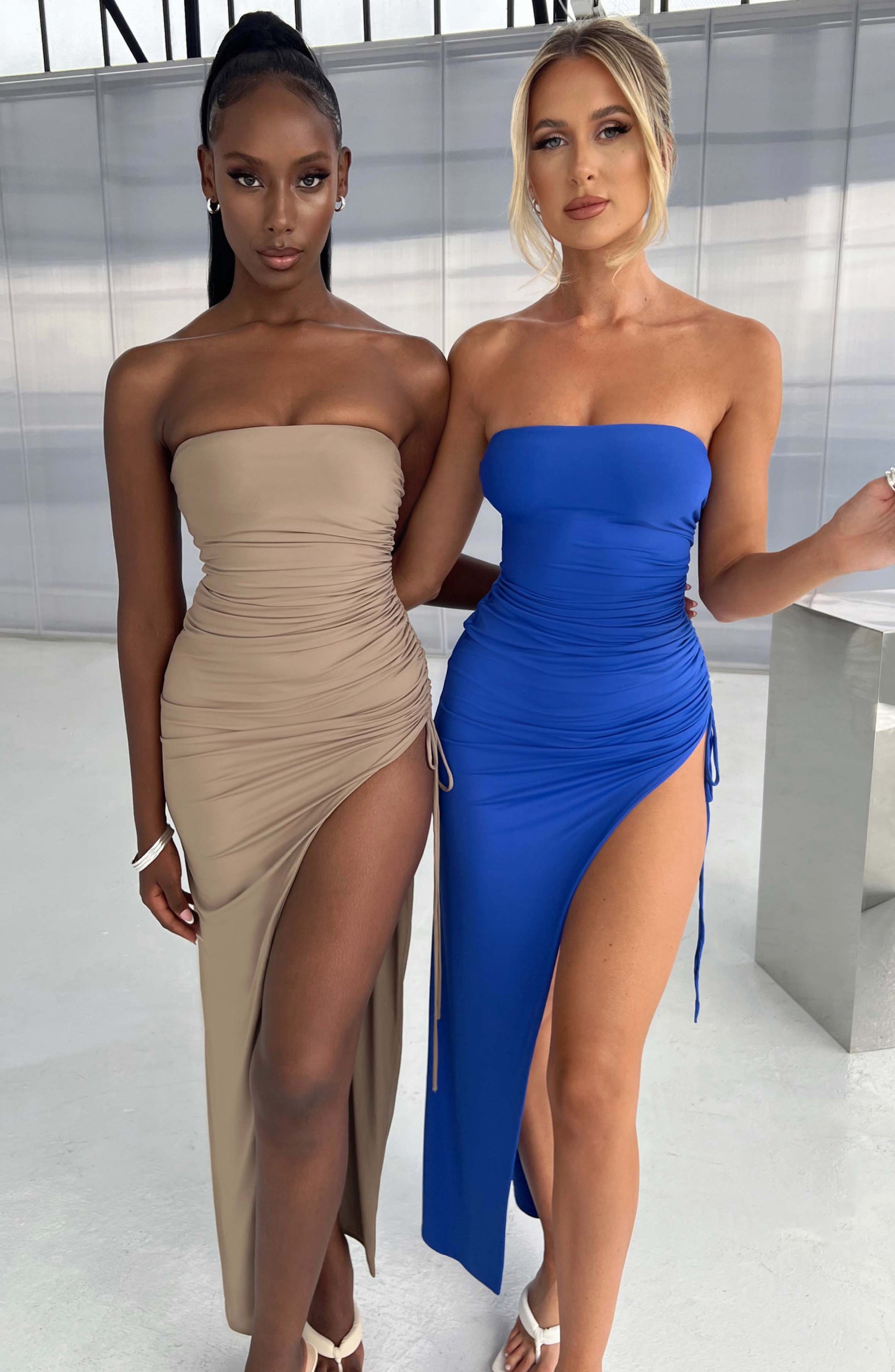 Lavina Maxi Šaty - Mocha