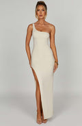 Dlouhé šaty London - Krémová