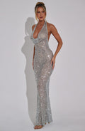 Lorena Maxi Šaty - Stříbrná