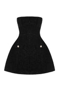 Lottie Mini Šaty - Černá