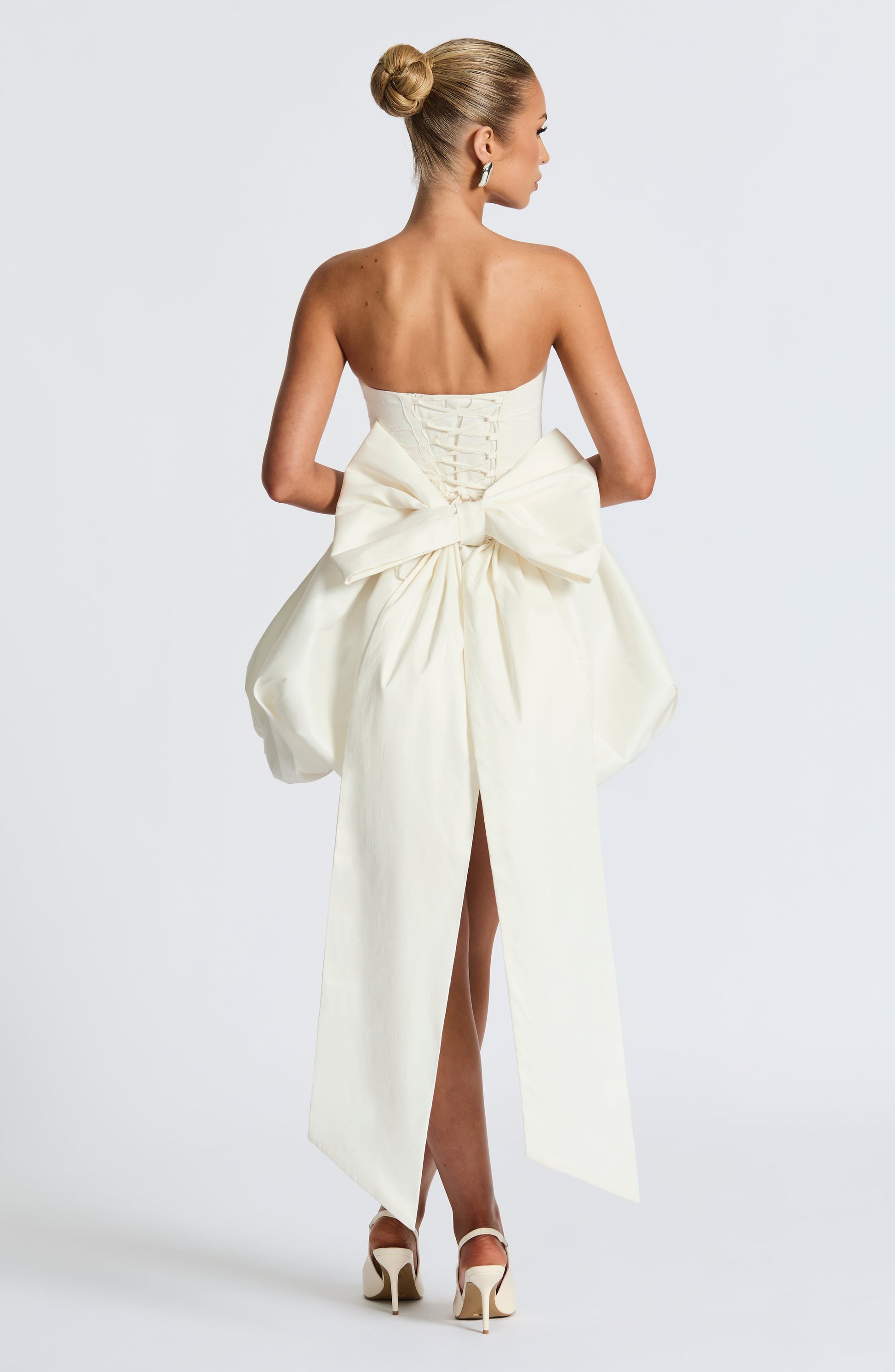 Lotus Mini Šaty - Slonová kost