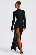 Maxi šaty Lourdes - Černá
