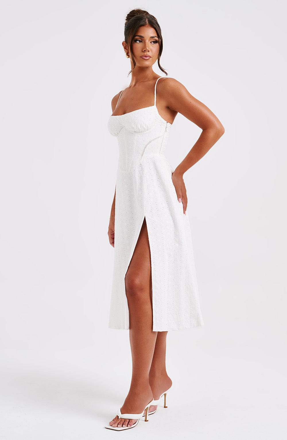 Šaty Luanna Midi - Slonová kost