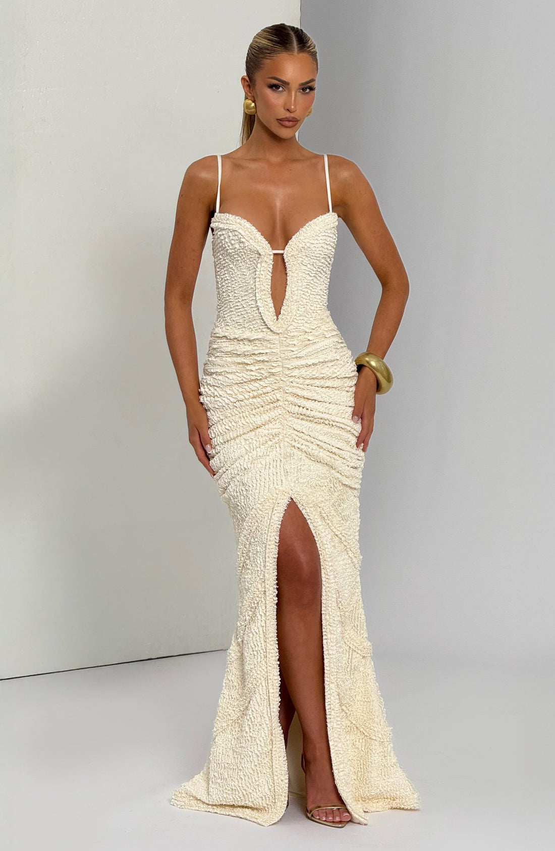 Dámské šaty Lysandra Maxi - Ivory