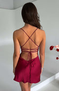 Mae Mini Šaty - Vínová