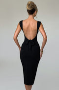 Malina Koktejlové Šaty - Černá