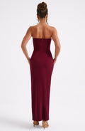 Šaty Marcia Maxi - Vínová
