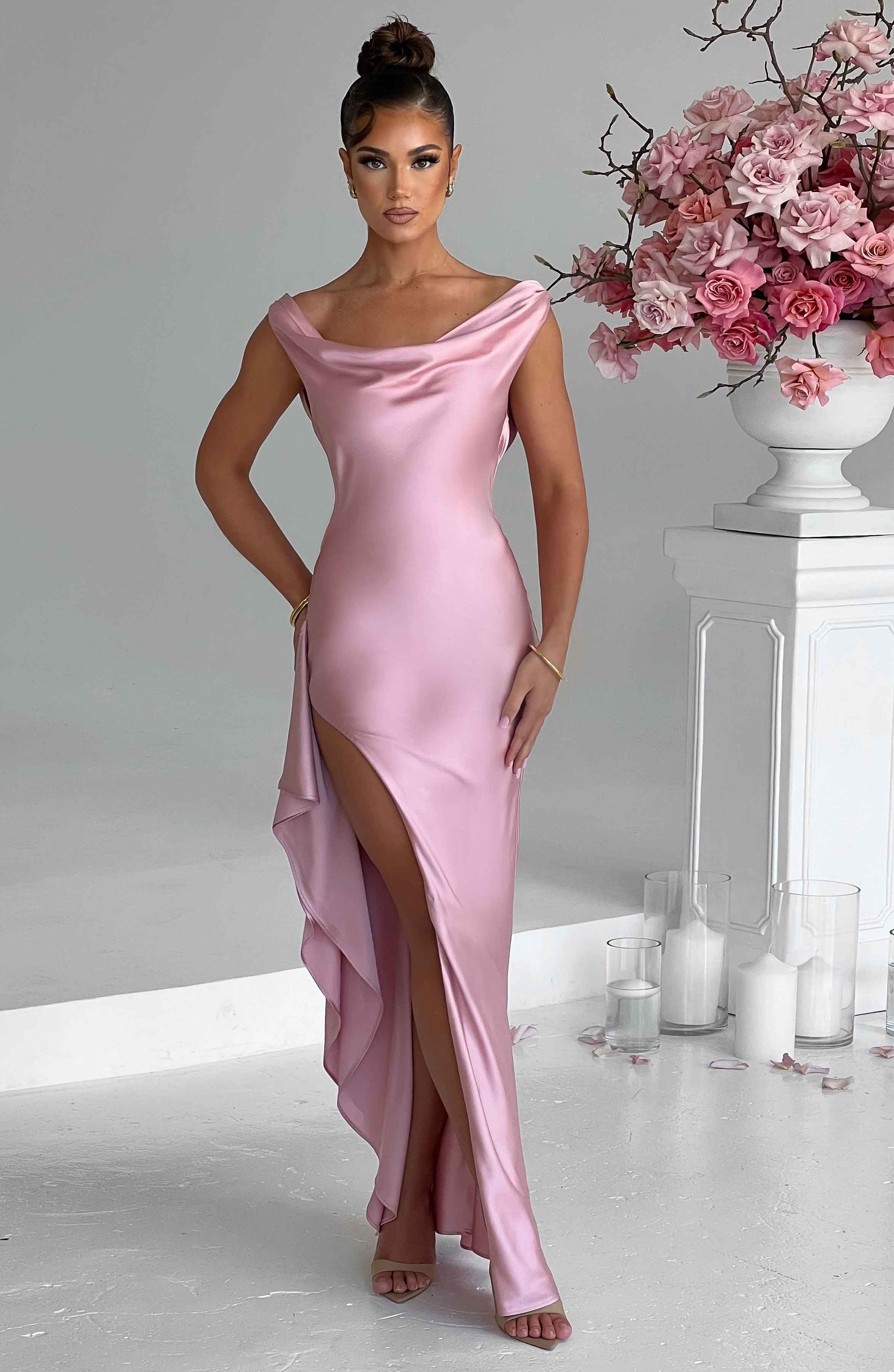 Šaty Marilyn Maxi - Blush