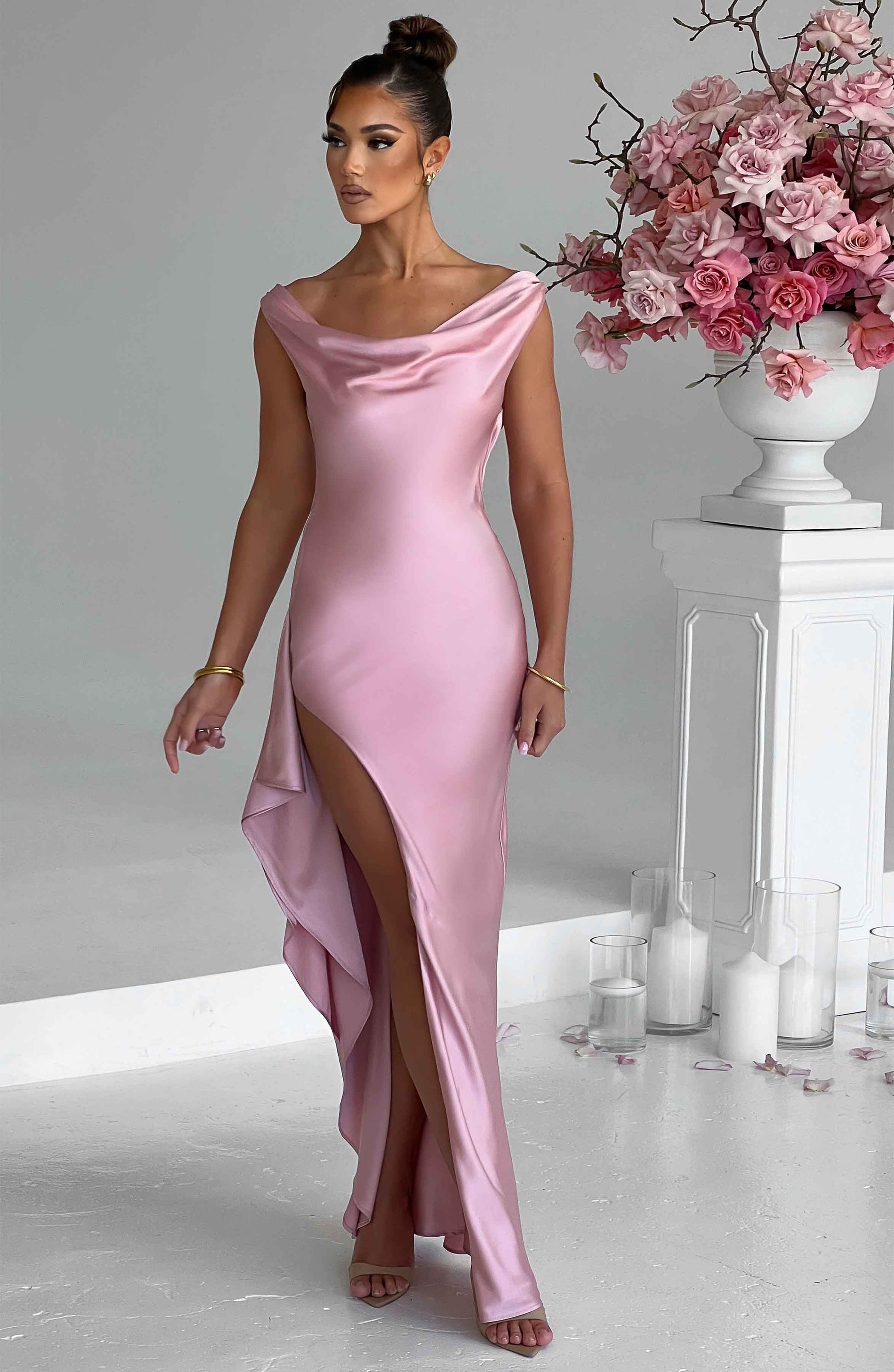 Šaty Marilyn Maxi - Blush
