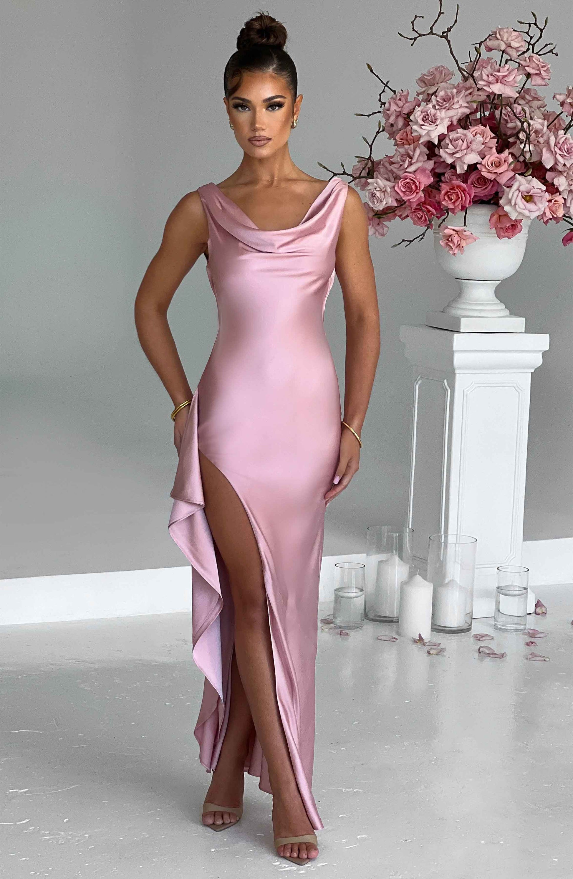 Šaty Marilyn Maxi - Blush