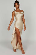 Maxi šaty Marilyn - Šampaňská