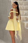 Marla Mini Šaty - Citrónová