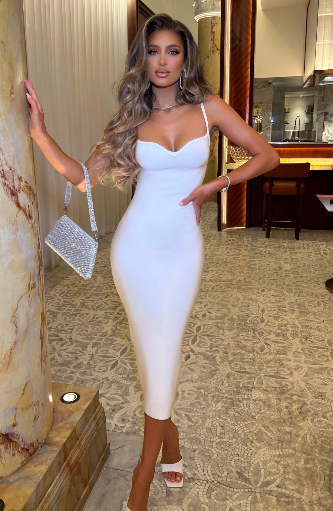 Mayra Maxi Šaty - Bílá